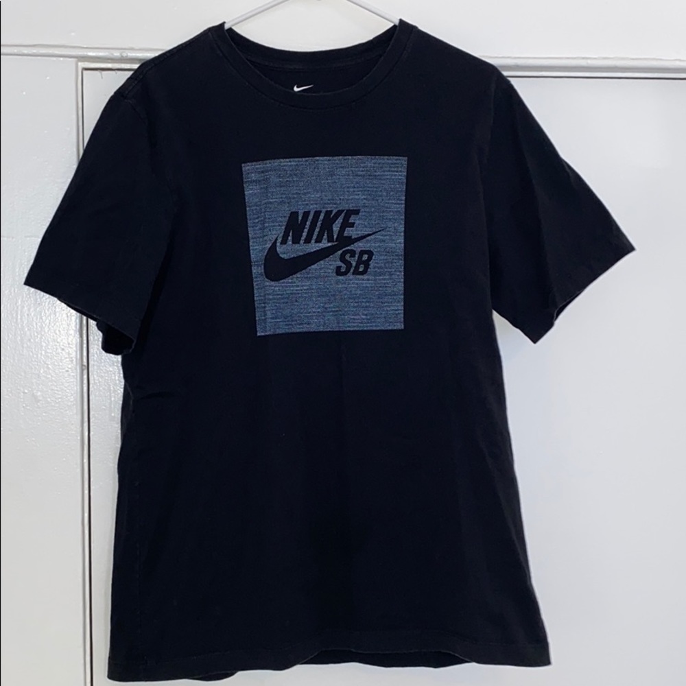 Nike SB Logo T Shirt Black Large